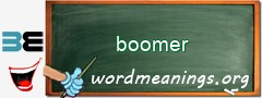 WordMeaning blackboard for boomer